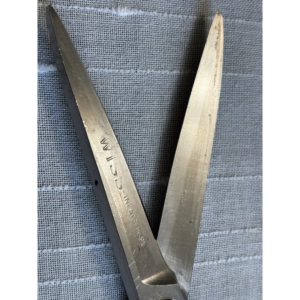 Vintage Heavy Duty Wiss No. 20 Inlaid Scissors 10